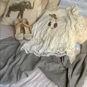 Old Navy Linen Palazzo pant M